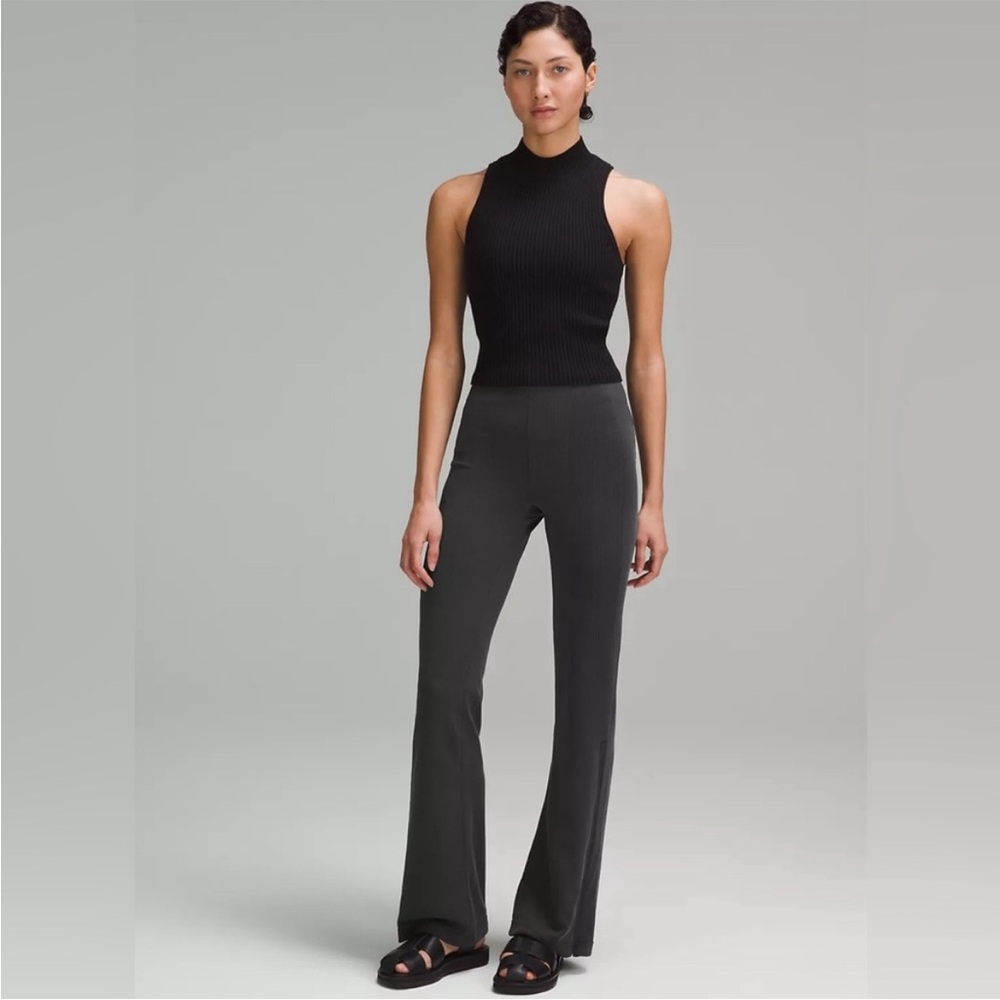 Lululemon Brushed Softstreme Ribbed Zip-Flared Pant 32.5"